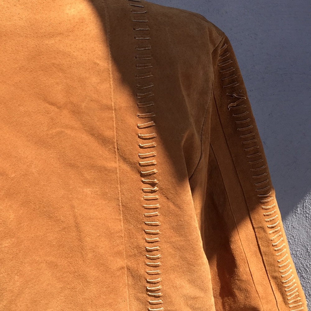 Shell 100% suede/100% polyester Coat - Picture 6 of 7